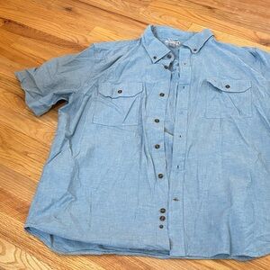 Carhartt Light Blue Casual Button-Down Shirt